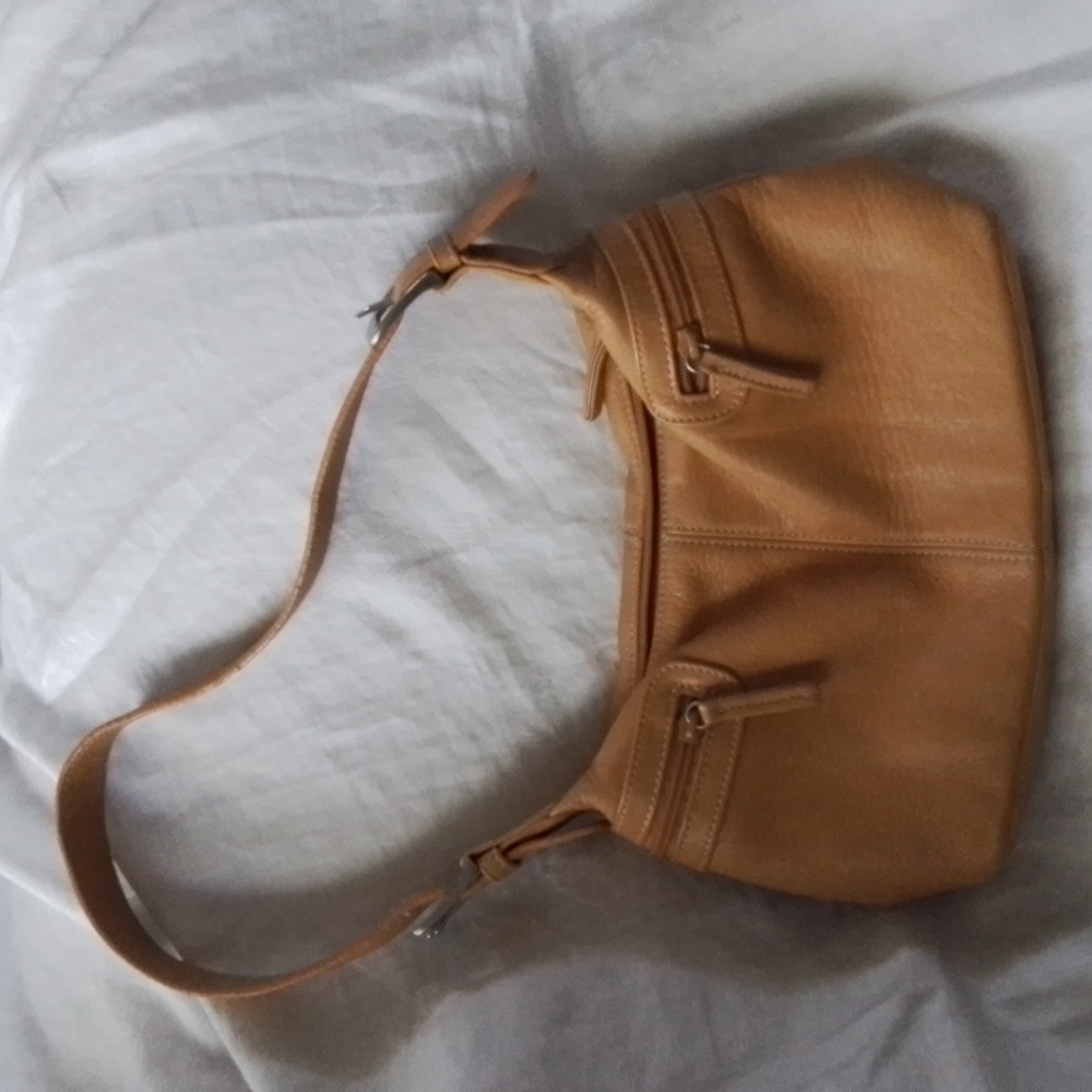 Tignanello small leather goldenrod shoulder bag